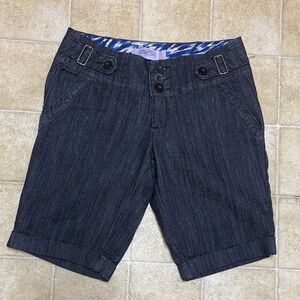 One Song Charcoal Women's Bermuda Shorts